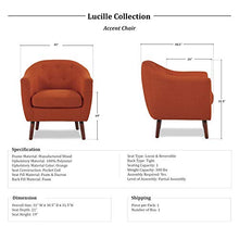 Load image into Gallery viewer, Homelegance Fabric Barrel Chair, Orange