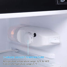 Load image into Gallery viewer, ROVSUN 2 Door Compact Refrigerator with Freezer, 3.2 CU FT Upright Mini Fridge Cooler for Food Drink Beer Storage with Removable Shelves, Ice Tray, Scraper, Perfect for Apartment, Bedroom, Office & Dorm
