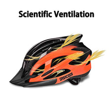 Load image into Gallery viewer, GASACIODS Bike Helmet, CPSC Certified Adjustable Lightweight Bicycle Helmets Specialized Cycling Helmet for Adult Men&Women Road and Mountain Bike with Detachable Visor&Rear LED Light