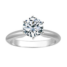 Load image into Gallery viewer, 1/4 Carat Round Solitaire 14K White Gold IGI Certified Diamond Engagement Ring (F-G Color I1-I2 Clarity)