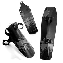 Load image into Gallery viewer, FETESNICE Adjustable MTB Bike Fender, Front/Rear/Downtube Mud Guards, Bicycle Mudguards Set (Gray)