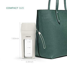 Load image into Gallery viewer, GREECHO Portable Blender, One-handed Drinking Mini Blender for Shakes and Smoothies, 12 oz Personal Blender with Rechargeable USB, Made with BPA-Free Material Portable Juicer, Elegant Matte White