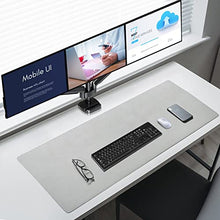 Load image into Gallery viewer, MOUNTUP Triple Monitor Desk Mount, 3 Monitor Stand for Three Max 27 Inch Computer Screen, 4.4-19.8lbs Heavy Duty Gas Spring Triple Monitor Arm Holder, VESA Bracket with Clamp/Grommet Base, Black