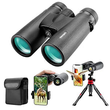 Load image into Gallery viewer, 12x42 HD Binoculars for Adults with Upgraded Phone Adapter, Tripod and Tripod Adapter + 12x42 HD Binoculars for Adults with Upgraded Phone Adapter