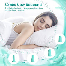 Load image into Gallery viewer, Ear Plugs 60 Pairs,Ultra Soft Foam Ear Plugs for Sleeping Noise Reduction,38dB Sound Blocking Earplugs for Sleeping,Snoring,Travel, Concerts, Studying, Work, Shooting and All Loud Events