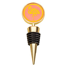 Load image into Gallery viewer, Karma Gifts Gold Rush Wine Stopper, Flamingo