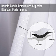 Load image into Gallery viewer, White Sliding Door Curtains 100% Blackout Extra Wide Curtain Panels Sliding Glass Door Curtains Thermal Insulated Patio Door Curtains(W100 x L84 1 Panel, White)