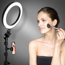 Load image into Gallery viewer, 8" Selfie Ring Light with Tripod Stand & Cell Phone Holder for Live Stream/Makeup, UBeesize Mini Led Camera Ringlight for YouTube Video/Photography Compatible with iPhone Xs Max XR Android (Upgraded)