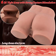 Load image into Gallery viewer, Torso Male Sex Doll with Flexible Dildo Realistic Sex Huge Cock, Men Sex Dolls for Women Tight Anal Hole 8.5 in Cock for Female Masturbation, Unisex Masturbator Sex Toy for Men Women Gay Couple 17LB