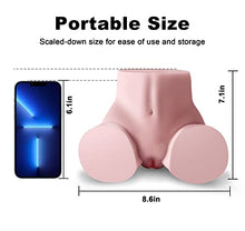 Load image into Gallery viewer, 5.5LB Male Masturbator Sex Doll Pocket Pussy Sex Realistic Butt with Vaginal Anal Sex Stroker, Adult Toys Love Dolls Female Torso Hip Male Sex Toys for Men’s Sex Pleasure (8.6X7.1X4.7In, Down-Sized)