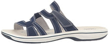 Load image into Gallery viewer, Clarks Women's Brinkley Lonna Slide Sandal, Navy, 9 M US