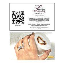 Load image into Gallery viewer, 1/2 Carat Diamond, 925 Sterling Silver Prong Set Round-Cut Diamond Cushion Halo Pendant Necklace (I-J, I2-I3) by La4ve Diamonds| Real Diamond Jewelry for Women| Gift box included