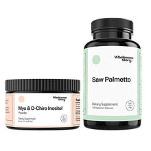 Load image into Gallery viewer, Myo & D-Chiro Inositol Powder + Saw Palmetto | Hormone Balance, Healthy Ovarian Function, Fertility and Hair Support | Vegan Friendly