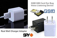 Load image into Gallery viewer, chen-1 GSM Voice Listening Device Spy Ear Bug USB Wall Adapter with sim Card Slot - White