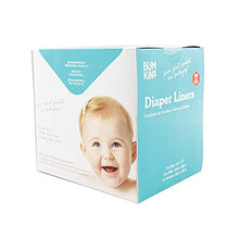 Load image into Gallery viewer, Bumkins Disposable Cloth Fabric Diaper Liner, Biodegradable, Neutral, 100 Count (Pack of 1)