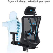 Load image into Gallery viewer, Ticova Ergonomic Office Chair - High Back Desk Chair with Adjustable Lumbar Support & Thick Seat Cushion - 140°Reclining & Rocking Mesh Computer Chair with Adjustable Headrest, Armrest