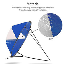 Load image into Gallery viewer, Arya Life 42 inches Downwind Wind Sail Kit Kayak Wind Sail Kayak Paddle Board Accessories, Easy Setup & Deploys Quickly, Compact & Portable, Royal Blue