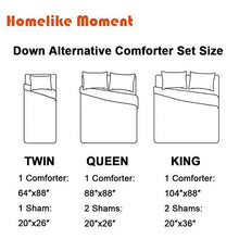 Load image into Gallery viewer, Homelike Moment Lightweight Comforter Set King Burgundy Red All Season Down Alternative Comforter Set Summer Duvet Insert 3 Piece - 1 Comforter with 2 Shams Reversible King Size Burgundy/Dark Grey