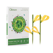 Load image into Gallery viewer, Garsum 21 Traps Sticky Houseplant Traps Gnat Yellow Insect Trap Indoor Fruit Fly Stakes Trap