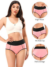 Load image into Gallery viewer, POKARLA Women's High Waisted Cotton Underwear Soft Breathable Panties Full Coverage Stretch Briefs Regular & Plus Size(Small)