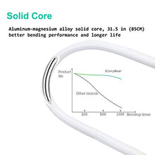 Load image into Gallery viewer, Cell Phone Clip on Stand Holder - with Grip Flexible Long Arm Gooseneck Bracket Mount Clamp for iPhone X/8/7/6/6s Plus Samsung S8/S7, Used for Bed, Desktop (White)