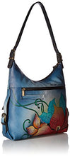 Load image into Gallery viewer, Anna by Anuschka Hand Painted Leather Women's Shoulder HOBO, Midnight Floral