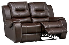 Load image into Gallery viewer, Cambridge Clark Double Reclining Love Seats Living Room Furniture, Brown
