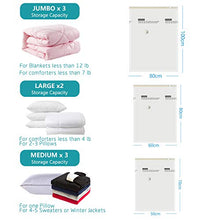 Load image into Gallery viewer, AirBaker Vacuum Storage Bags 8 pcs (3 x Jumbo, 2 x Large, 3 x Medium) for Comforters Blankets Clothes Pillows Travel Space Saver Seal Bag Hand Pump Included