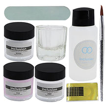 Load image into Gallery viewer, Inclusion Acrylic Nail Kit Set, Acrylic Nail Glitter Powder and Liquid Sets for Nail Art Decoration, Nail Form Tips for Acrylic Nail Xtension Kit, Professional Nail Beginners Supplies