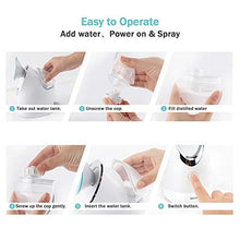 Load image into Gallery viewer, EZBASICS Facial Steamer Nano Ionic Face Steamer for Home Facial Warm Mist Humidifier Atomizer, Humidifier Moisturizing Face Spa Steamer (Blue)