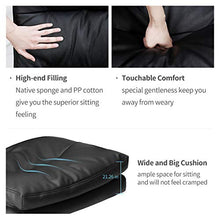 Load image into Gallery viewer, Hbada Ergonomic Executive Office Chair, PU Leather High-Back Desk Chair with Big and Tall Backrest and Cushion, Swivel Rocking Chair with Flip-up Padded Armrest and Adjustable Height, Black