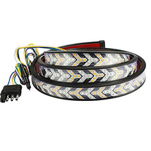 Load image into Gallery viewer, KYYET Arrow 60 Inch 528LED Truck Tailgate Light Bar Strip RED Brake Sequential Amber Turn Signal Strobe Lights