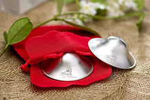 Load image into Gallery viewer, The Original Silver Nursing Cups - Nipple Shields for Nursing Newborn - Newborn Essentials Must Haves - Soothe and Protect Your Nursing Nipples - 925 Silver (L)