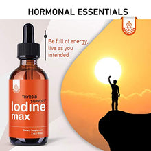 Load image into Gallery viewer, Nutrionika Nascent Iodine Drops - Liquid Iodine for Thyroid Support - Active Iodine for Hormonal Balance and Weight Support - Promotes Thyroid Edge Health - Boost Metabolism, Focus & Energy (2 Fl Oz)