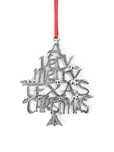 Load image into Gallery viewer, USA Handcrafted Texas TX Holiday Keepsake Christmas Ornament Pewter