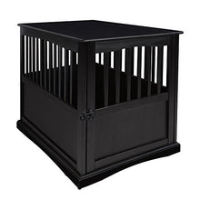 Load image into Gallery viewer, Casual Home Wooden Pet Crate, Black, 27" H