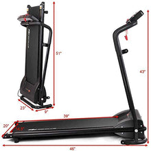 Load image into Gallery viewer, Kinelo Folding Electric Treadmill Motorized Running Machine Easy Assembly, 12 Programs with Transportation Wheels Electric Treadmills for Home Gym