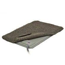 Load image into Gallery viewer, K&H Pet Products Deluxe Lectro-Kennel Heated Pad Small Gray 12.5" x 18.5" 40W