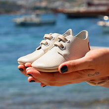 Load image into Gallery viewer, Ella Bonna Oxford Baby Boy Shoes, Soft Sole, Leather Baby Shoes, Toddler Girl Baby Walking Shoes, Newborn Infant Mini Kids Crib Baby Moccasins (Beige, US 5)