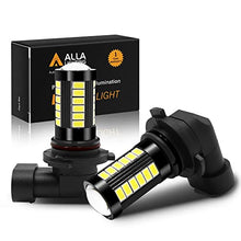 Load image into Gallery viewer, Alla Lighting 9145 H10 LED Fog Light Bulbs, 6000K Xenon White 2800 Lumens Xtreme Super Bright PY20D 9140 9045 9155 9040 5730 33-SMD 12V Replacement