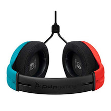 Load image into Gallery viewer, PDP Gaming LVL40 Stereo Headset with Mic for Nintendo Switch - PC, iPad, Mac, Laptop Compatible - Noise Cancelling Microphone, Lightweight, Soft Comfort On Ear Headphones - Mario Red & Blue