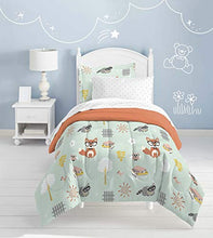 Load image into Gallery viewer, dream FACTORY Casual Woodland Friends Comforter Set, Twin, Green