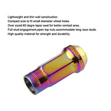 Load image into Gallery viewer, 20 PCS Universal Chrome M12x1.5 Extended Tuner Lug Nuts-Open End Cone Seat, Wheel Bolts Stud Forged Racing Lug Nuts Spline V48 Auto Acorn Rim Extend Lock Cover