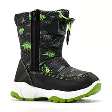 Load image into Gallery viewer, Nova Mountain Boys Girls Little Kids Winter Snow Boots,NF NFWB102 GreenDino 13