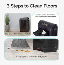 Load image into Gallery viewer, EyeVac PRO Touchless Stationary Vacuum - 1400 Watts Professional Vacuum with Active Infrared Sensors, High Efficiency Filtration, Bag-Less Canister (Tuxedo Black)
