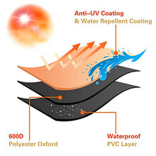 Load image into Gallery viewer, Vailge Waterproof Patio Chaise Lounge Cover, 600D Heavy Duty Outdoor Lounge Chair Covers,UV Resistant Patio Furniture Covers, Large, Beige & Brown