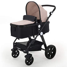 Load image into Gallery viewer, Baby Stroller Newborn Carriage Infant Reversible Bassinet to Luxury Toddler Vista Seat for Boy Girl Compact Single All Terrain Babies Pram Strollers Add Stroller Cover, Cup Holder, Net