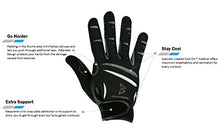 Load image into Gallery viewer, The Official Glove of Marshawn Lynch - Bionic Gloves Beast Mode Men's Full Finger Fitness/Lifting Gloves w/ Natural Fit Technology, Black (PAIR), Large