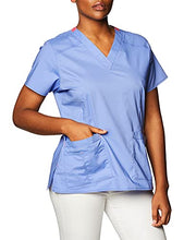Load image into Gallery viewer, Cherokee Women's Workwear Snap Front V-Neck Scrubs Shirt, White, Small