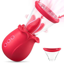Load image into Gallery viewer, Rose Toy for Woman-Rose Sucking Sex Toy, 3 in 1 Sucking &Licking Rose Vibrator-Dildo G Spot Vibrator Nipple Stimulator,Clitoral Sucking Sex Toy for Couples, Personal Massager Adult Sex Toys for Women